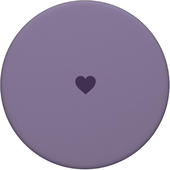 Deep Purple Heart PopSockets Adhesive PopGrip