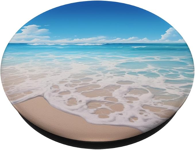 Cute Beach Themed Beach Scene PopSockets PopGrip for MagSafe