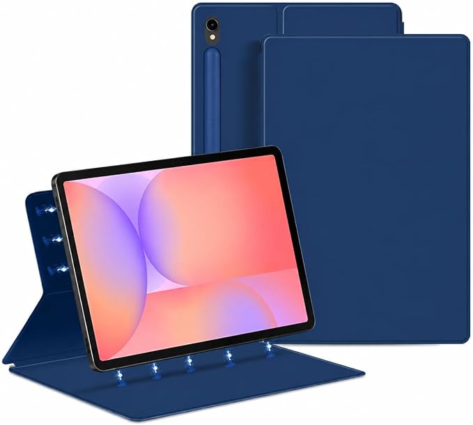 Magnetic Case for Galaxy Tab S10 Lite/Galaxy Tab S10 FE/Galaxy Tab S9 FE 10.9 Inch/Tab S9 11 2023 with S Pen Holder Ultra-Slim Lightweight Slim Magnetic Stand Case with Auto Sleep/Wake Black
