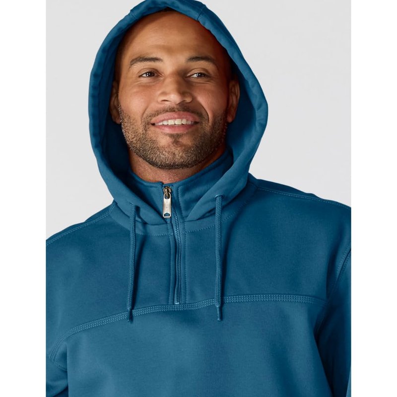 Carhartt Men's Paxton 1/4-Zip Sweatshirt, Dark Tranquil Blue Heather, XX-Large
