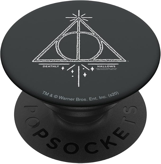 Harry Potter Deathly Hallows Line Art PopSockets Adhesive PopGrip