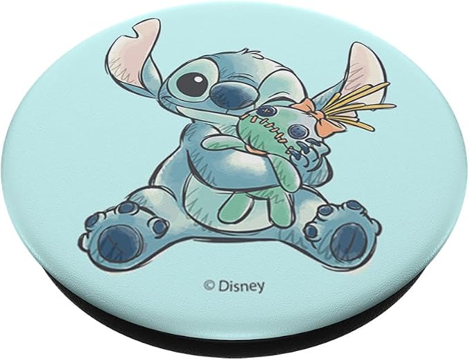 Disney Lilo &amp Stitch Cute Happy Stitch Scrump Sketch Logo PopSockets PopGrip for MagSafe