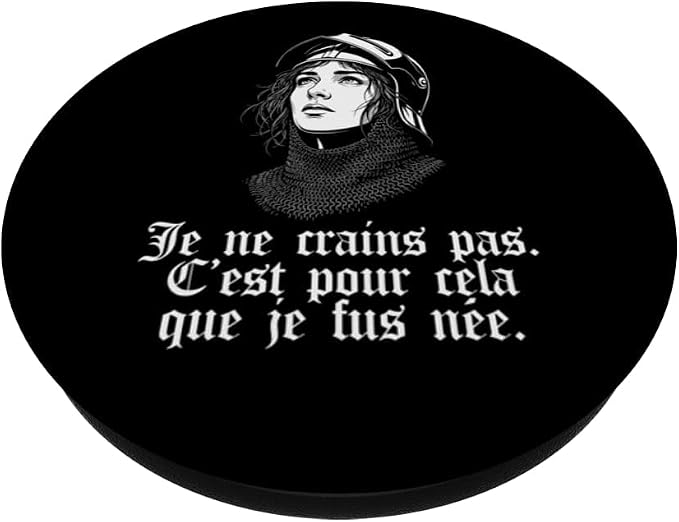 Joan of Arc Armor I Am Not Afraid I was Born for This French PopSockets PopWallet for MagSafe