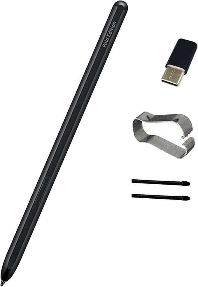 Galaxy Z Fold 4/3/5 S Pen Fold Edition for Samsung Galaxy Z Fold 3/4/5 Stylus PenEJ-PF946BBEGUSwith Replacement Tips/Nibs(Black)