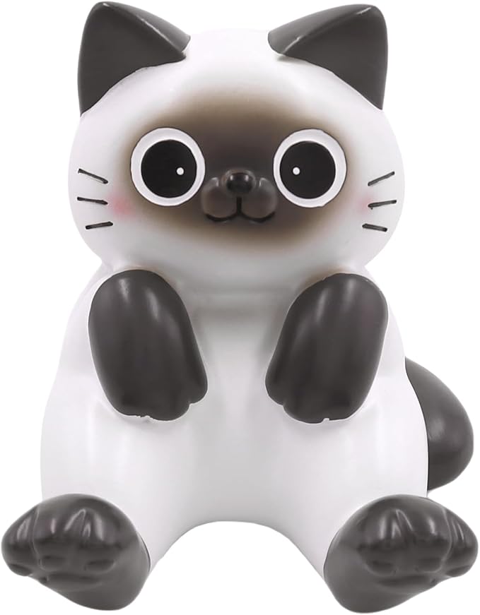BOLLEY JOSS Desk Cell Phone Holder Stand Pink Sofa with Cute Cat Kitty for Office Free You Hands Home Ornament