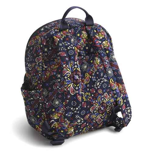 Vera Bradley Women's Premium Cotton Small Banbury Backpack, Starry Paisley, One Size