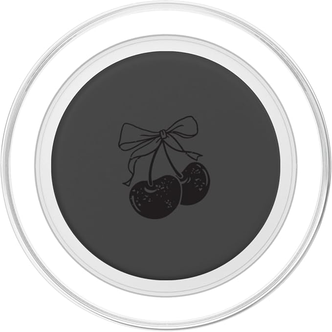 Minimalist Black Cherries with Bow PopSockets PopWallet for MagSafe