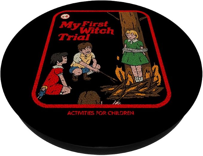 My First Witch Trial Vintage Childgame Horror Goth Punk Premium PopSockets Adhesive PopGrip