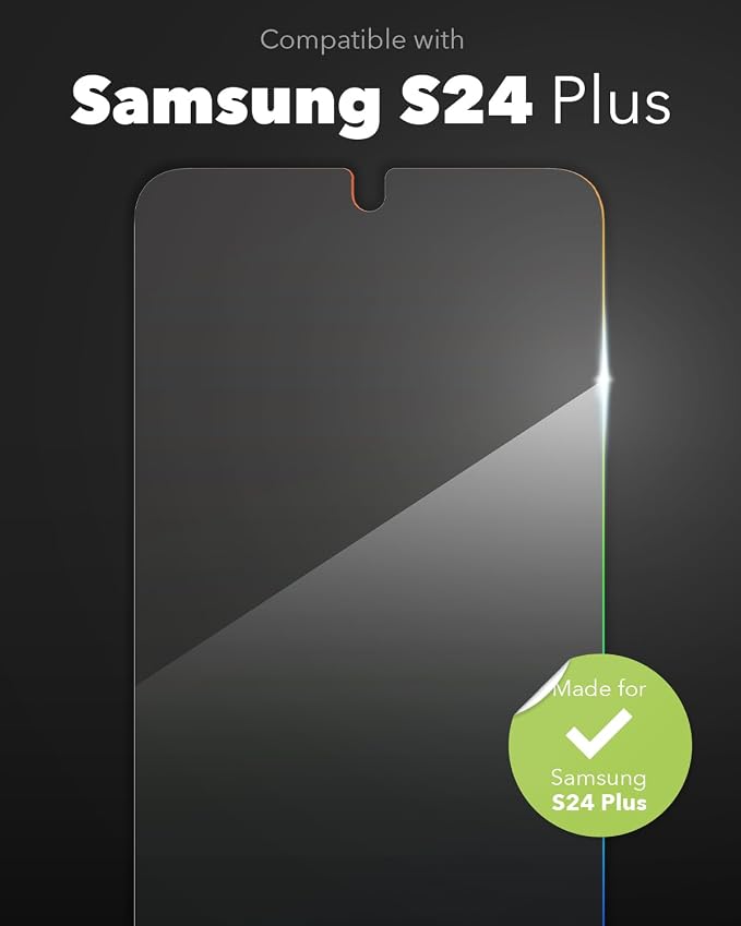 ZAGG InvisibleShield Fusion Samsung Galaxy S24 Ultra Screen Protector - Flexible Hybrid Protection Unbreakable Polymer High-Definition Clarity Eco-Friendly Biometric Tech Compatible