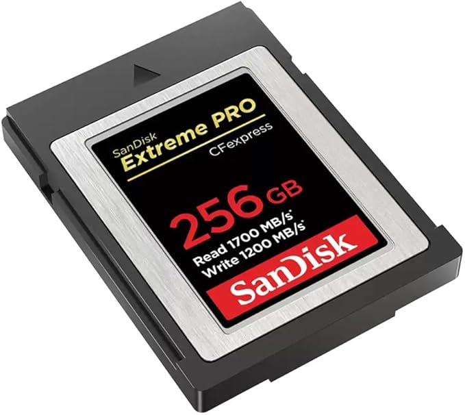 SanDisk Extreme PRO 256GB CFexpress Type-B Memory Card, 1700MB/s Read, 1200MB/s Write