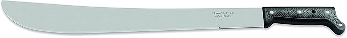 Tramontina Machete, Carbon Steel, Polypropylene Handle