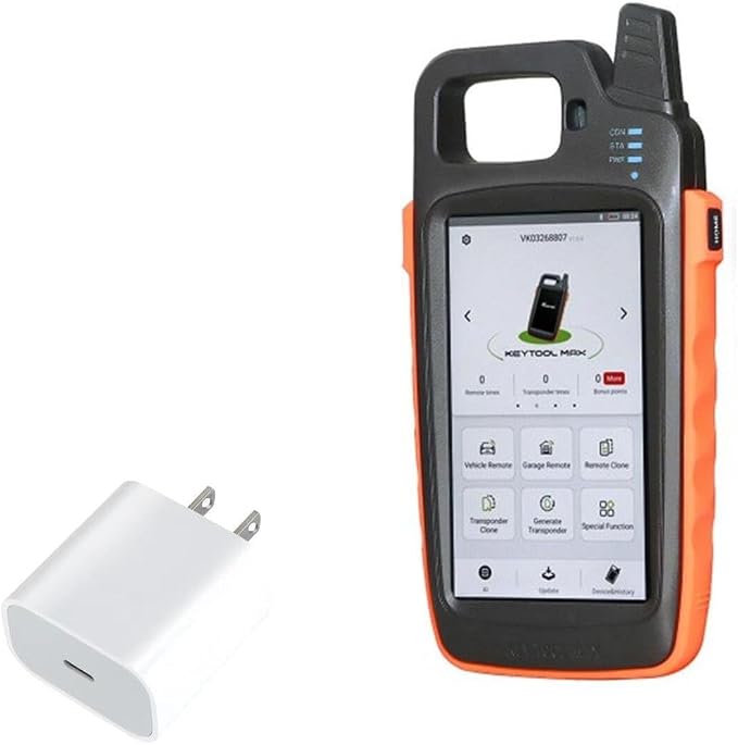 BoxWave Charger Compatible with Xhorse VVDI Key Tool Max - PD GAN miniCube (30W) 30W Tiny PD GAN Type-C Wall Charger - Winter White