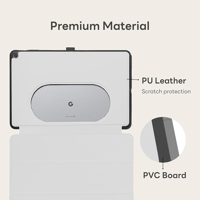 Penoval Silicone Cover Case for Google Pixel Tablet 11 inch 2023 Black | Adjustable viewing angle charging speaker dock compatible easy carry-on design shockproof protective shell slim fit