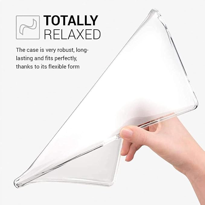 Clear Case for All-New Amazon Kindle Fire Max 11 Tablet (13th Generation 2023 Release) 11 Slim Lightweight Shell Transparent Soft TPU Back Shockproof Crystal Reinforced Corner Cover Clear
