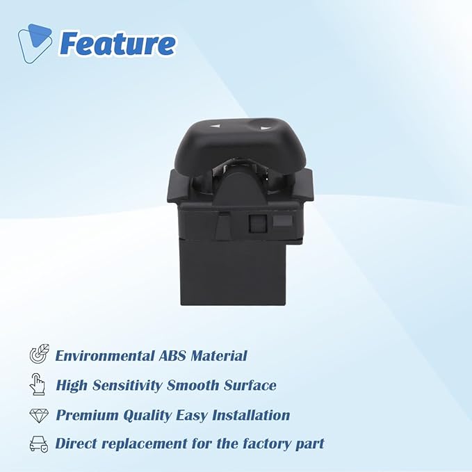 AiYiGu Power Window Control Switch Button Front Rear Passenger Side Compatible with 2003-2008 Ford Crown Victoria/F150/ Expedition, Mercury Marauder/Grand Marquis, Lincoln Mark LT Replace 2L1Z14529AA