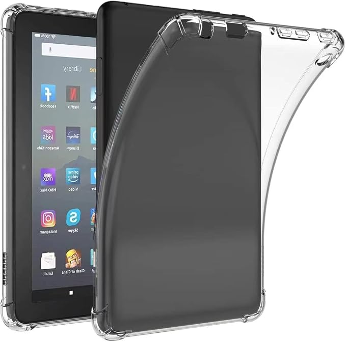Clear Case for All-New Amazon Kindle Fire Max 11 Tablet (13th Generation 2023 Release) 11 Slim Lightweight Shell Transparent Soft TPU Back Shockproof Crystal Reinforced Corner Cover Clear