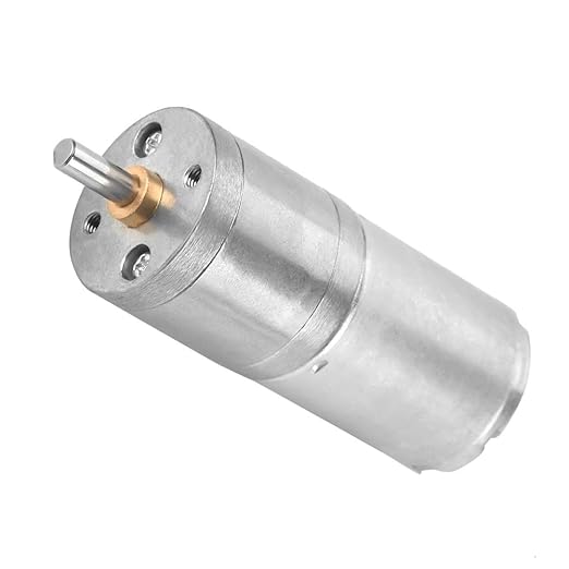 25mm DC 12V 25GA-370 Metal Gear Motor Low Speed for Electronic Locks Robots Electric Curtains Doors Mixers Monitoring Equipment Pet Feeders