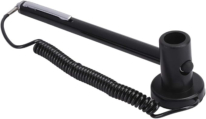 Richer-R Stylus PenTouch Screen Pen Active Stylus Capacitive with Spring Rope for Resistive MP4 / Writing BoardCapacitive Stylus Pen for Touch Screen for POSPDAIndustrial PC(Black)