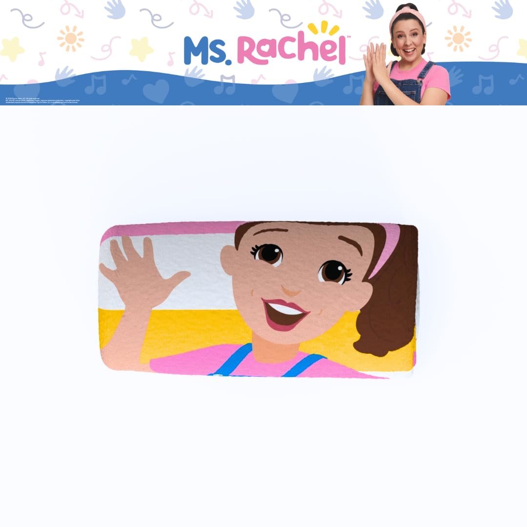 Ms. Rachel Kids Super Soft Cotton Bath/Pool/Beach Towel, 58 in x 28 in, (Officially Licensed Product) By Franco