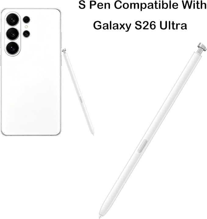 2 Pcs Galaxy S26 Ultra Stylus Pen for Samsung Galaxy S26 Ultra S PenS26 Ultra Pen Replacement for Samsung Galaxy S26 Ultra 5G 6.9 in S Pen All VersionsEJ-PS948BBEGUJ(Black)