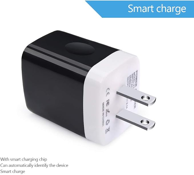 Wall Charger AILKIN 3.1A MultiPort Fast Charger Plug Travel Home Power Adapter Quick Charging Block Base Boxed for iPhone 15 14 13 12 11 10 8 7 Pro Max Mini Samsung Galaxy Pixel Kindle USB Brick
