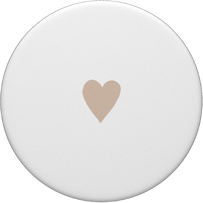 Hand Drawn Heart Minimalist Digital Art PopSockets Adhesive PopGrip