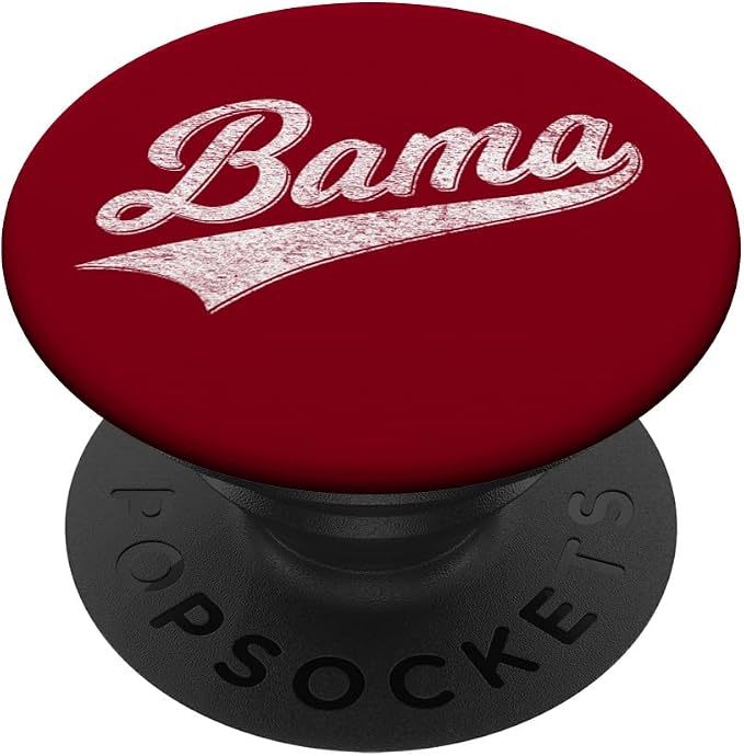 BAMA ALABAMA VARSITY SCRIPT CLASSIC SPORTS JERSEY STYLE PopSockets Adhesive PopGrip