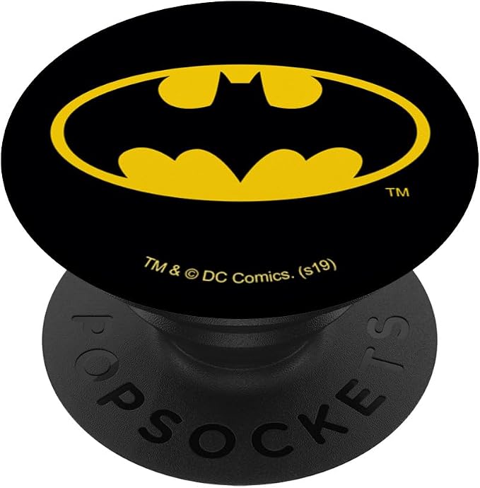 Batman Classic Bat Shield Logo PopSockets Adhesive PopGrip