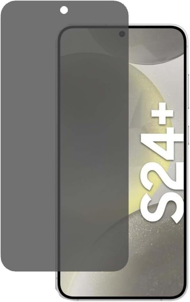 [2 Pack For Samsung Galaxy S24 Plus Privacy Anti-spy 9H Soft Film Screen Protector Fingerprint Unlock