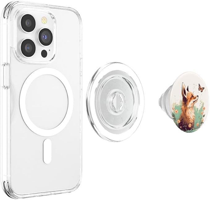 Fox Butterfly Forest Animal PopSockets Adhesive PopGrip