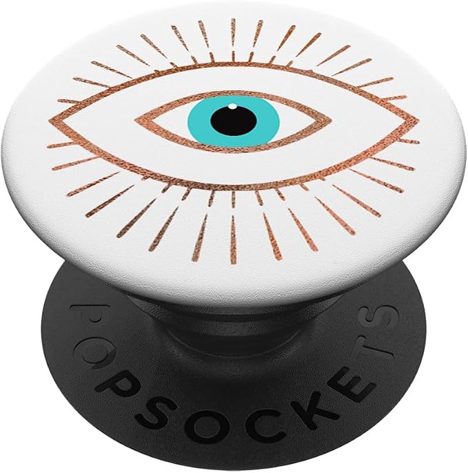 Rose Evil Eye White PopSockets Adhesive PopGrip