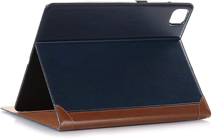 iPad Pro 13'' (M5 2025) (M4 2024) Case DMaos Vintage Book Synthetic Leather Stand Folio Smart Cover Auto Sleep/Wake Business Document Card Holder - Black