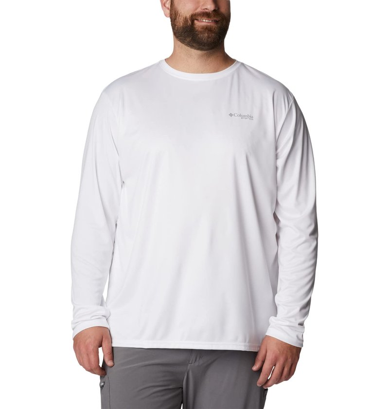 Columbia Men's Terminal Tackle PFG State Triangle Long Sleeve, Moisture Wicking, Uv Sun Protection