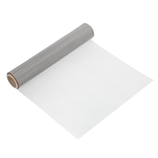 uxcell 50 Mesh 79" x 12" Woven Wire Mesh, 304 Stainless Steel Air Vent Filter