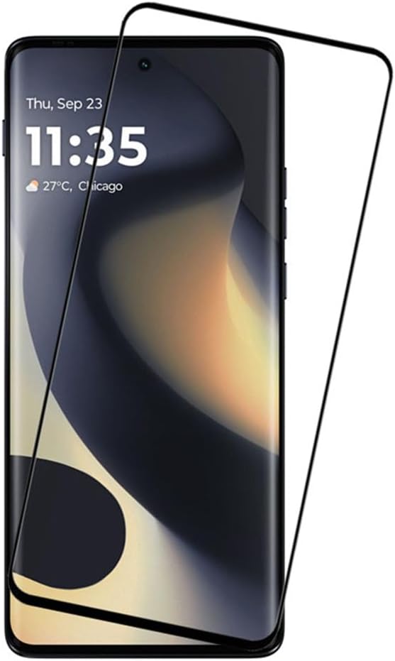 for Motorola Edge 2024 3D Curved Screen Protector [2 Pcs] Full Coverage HD Clear Anti-Scratch Easy Installation Screen Tempered Glass for Moto edge 2024 6.6