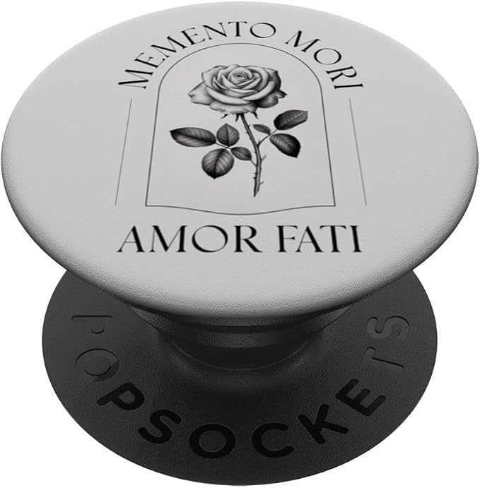 Memento Mori Amor Fati | Stoic Philosophy &amp Latin Language PopSockets PopWallet for MagSafe