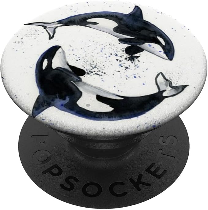 Orcas Rescue I Love Orcas Killer Whale Activist PopSockets Adhesive PopGrip