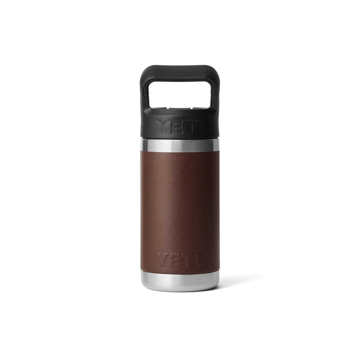 YETI Rambler Jr. 12 oz Kids Bottle, with Straw Cap, Wetlands Brown