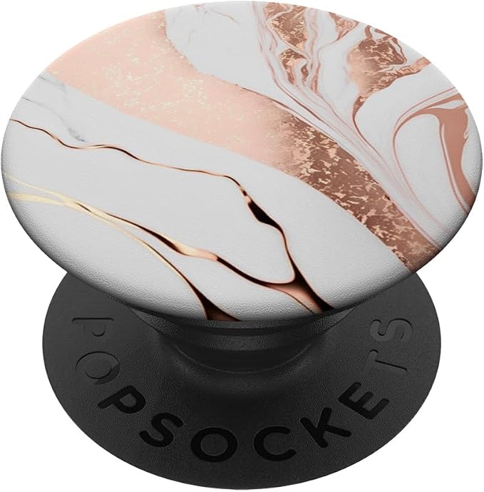 Rose Gold Marble PopSockets Adhesive PopGrip