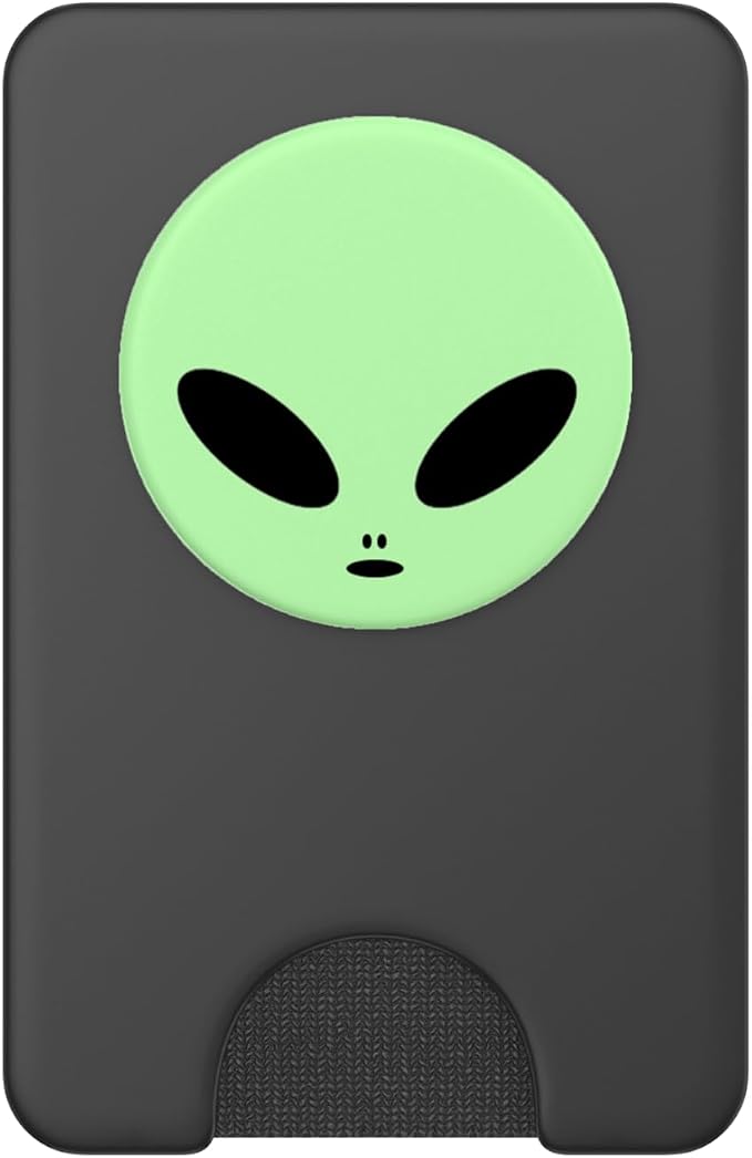 Hipster Alien Head - Cute Trendy Stay Weird UFO Mint Green PopSockets Adhesive PopGrip
