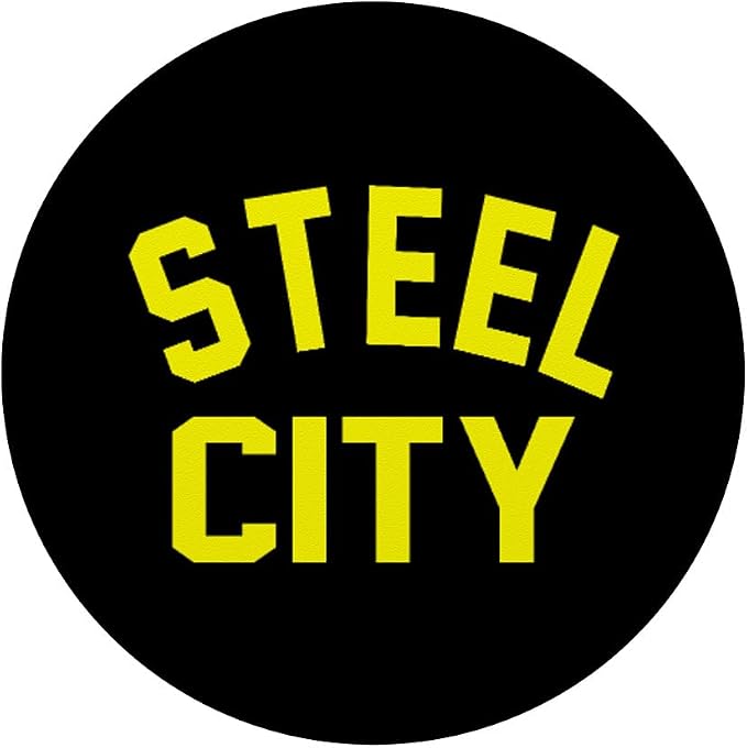 STEEL CITY PITTSBURGH BLACK AND GOLD PopSockets Adhesive PopGrip