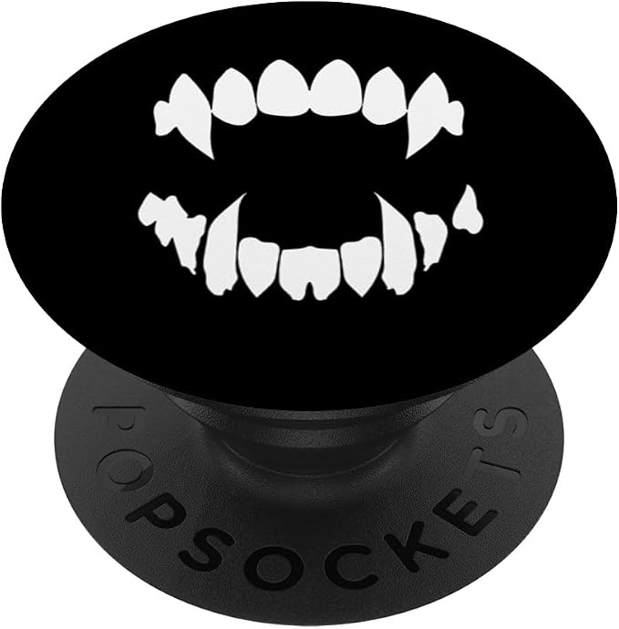 Vampire Fangs Occult Dark Grunge Bite Goth Aesthetic Teeth PopSockets PopGrip for MagSafe