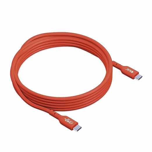 Club 3D CAC-1511 USB2 Type C to Type C Certified Bi-Directional Cable with 240W Charging 480Mb Data Transmission EPR 1m - 3.28ft