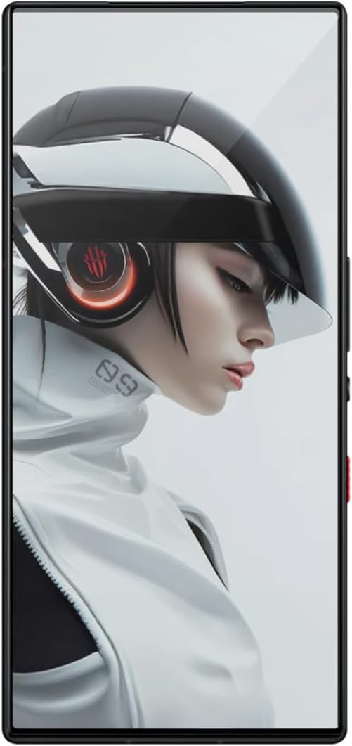 2Pcs Red Magic 9 Pro Screen Protector Full Coverage Silk Anti-Scratch 9H HD Clear No-Bubble Tempered Glass Screen Protector Protective Film For Z T E Nubia Red Magic 9 /9+ 6.8 Black