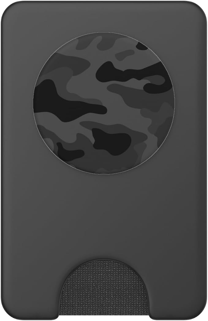Cute Black Camo Pattern darck Grey Design for Boys Girls PopSockets Adhesive PopGrip