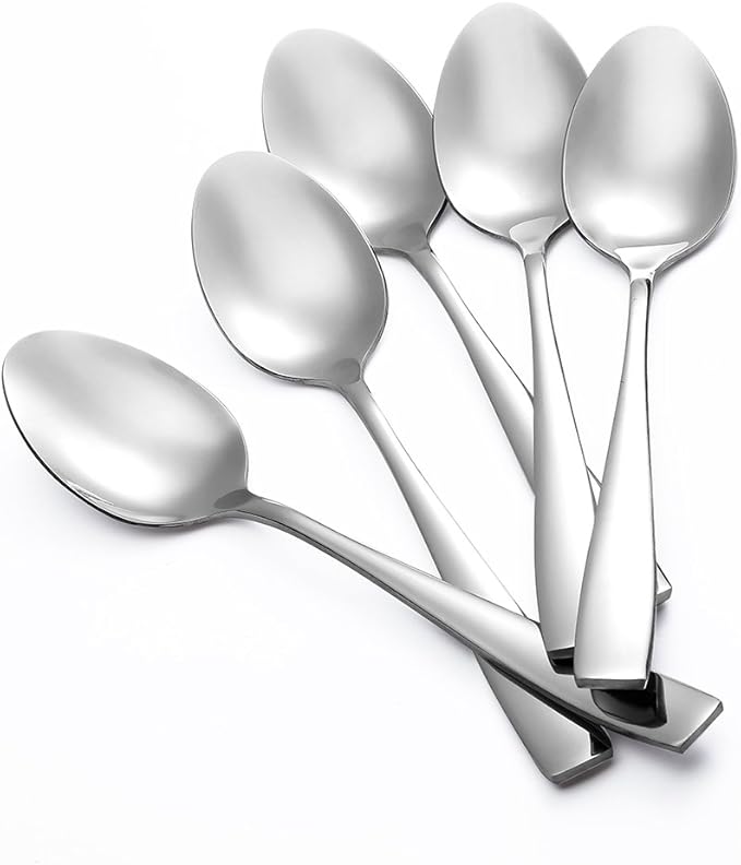 Eslite 12-Piece Large Stainless Steel Dinner Spoons,8 Inches