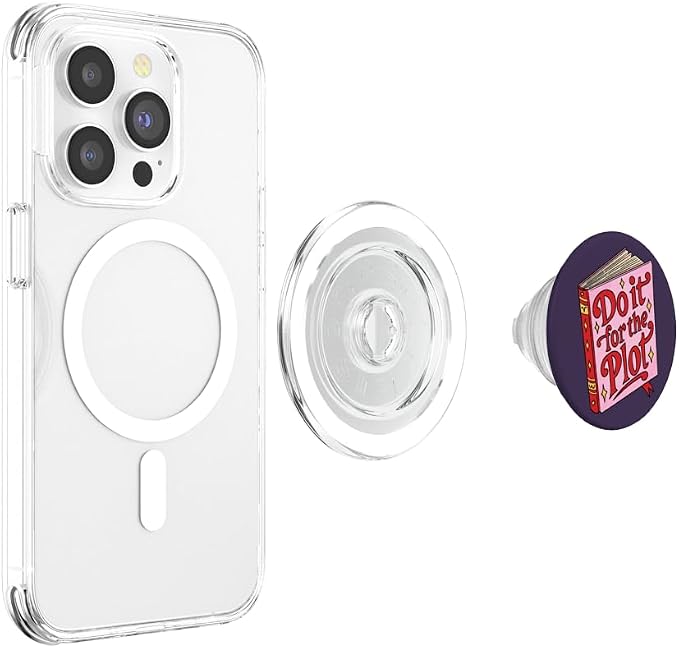 PopSockets Funny Book Phone Grip &amp Stand- Do it for The Plot PopSockets PopWallet for MagSafe