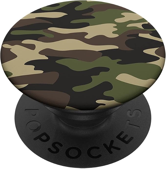 Woodland Camo Popsocket Military Camouflage PopSockets Camo PopSockets Adhesive PopGrip