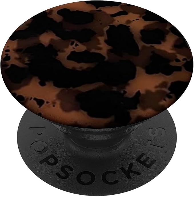 Brown Amber Leopard PopSockets PopGrip for MagSafe