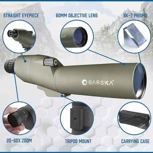 BARSKA Colorado Waterproof Spotting Scope Black